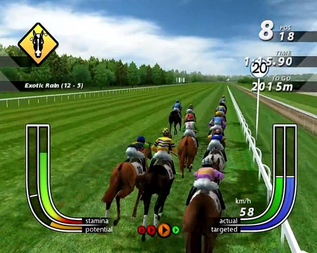 horse racing simulator machine