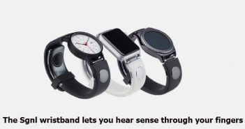 The Sgnl wristband lets you hear sense through your fingers Sgnl