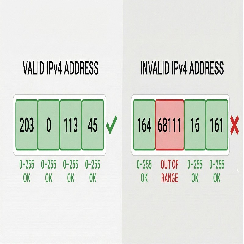 IPv4 address structure